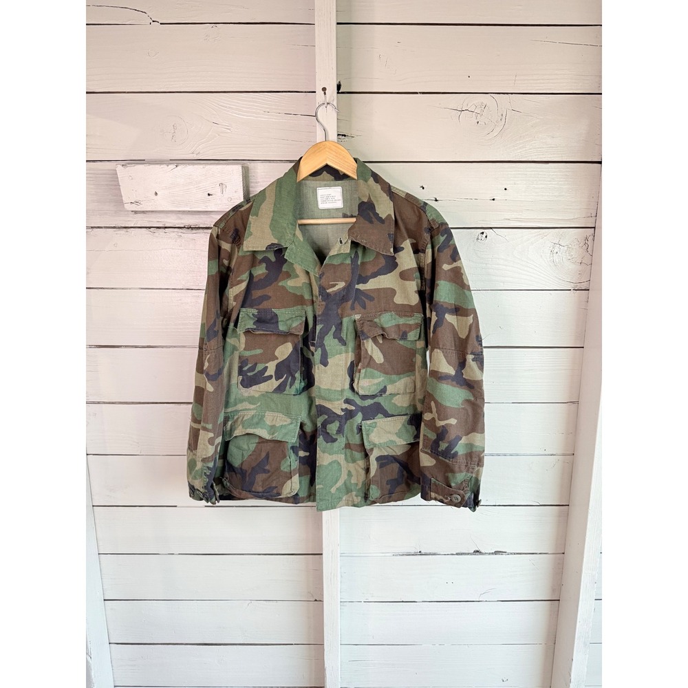 US Military BDU Field Jacket Woodland Camo Large X-Short